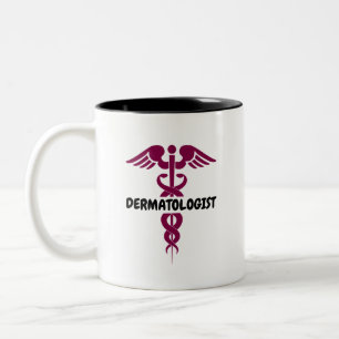 Caneca De Café Em Dois Tons Dermatologista elegante