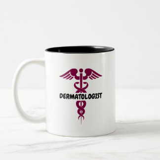 Caneca De Café Em Dois Tons Dermatologista elegante