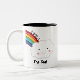 Caneca De Café Em Dois Tons Derramar o chá