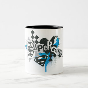 Caneca De Café Em Dois Tons Derramares e Splatter
