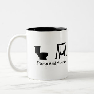 Caneca De Café Em Dois Tons Descarga e balanço - Frisbee final