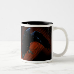 Caneca De Café Em Dois Tons Descida II do corvo