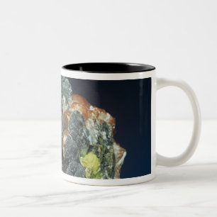Caneca De Café Em Dois Tons Descloizite na calcite