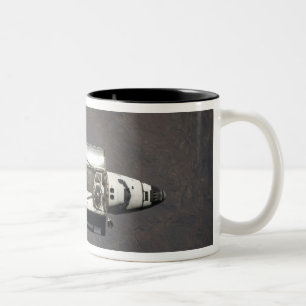 Caneca De Café Em Dois Tons Descoberta 2 do vaivém espacial