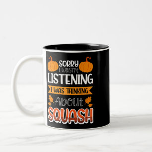 Caneca De Café Em Dois Tons Desculpe, Eu Estava Ouvindo Que Estava Pensando So