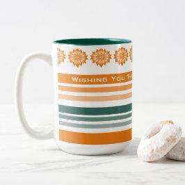 Caneca De Café Em Dois Tons Desejando-lhe o Melhor Aniversário de Sempre