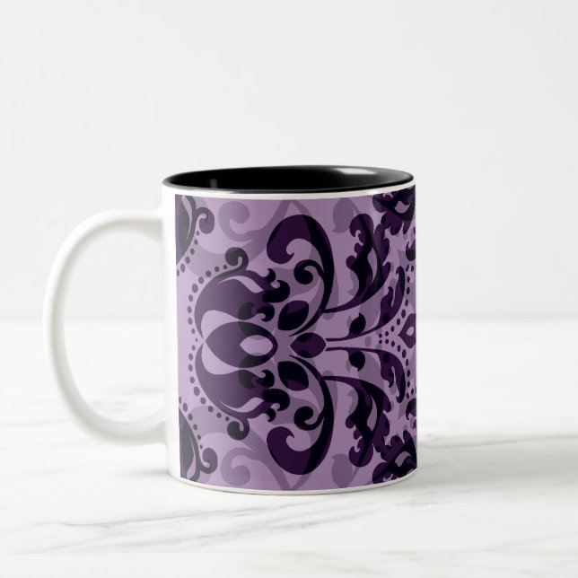 Caneca De Café Em Dois Tons Desejo roxo do damasco (Esquerda)