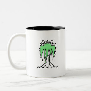 Caneca De Café Em Dois Tons Desenho bonitinho de alienígena