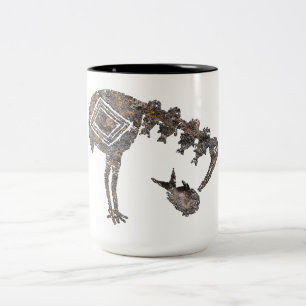 Caneca De Café Em Dois Tons Desenho de Cerâmica Mimbres