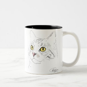 Caneca De Café Em Dois Tons Desenho de Kramer