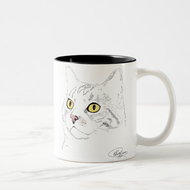 Caneca De Café Em Dois Tons Desenho de Kramer (Direita)