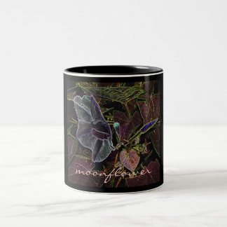 Caneca De Café Em Dois Tons Desenho de Moonflower