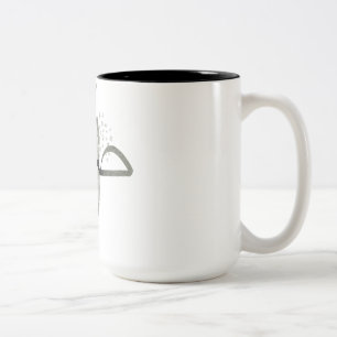 Caneca De Café Em Dois Tons Desenho Islâmico Inspirado em Paciência e Fé