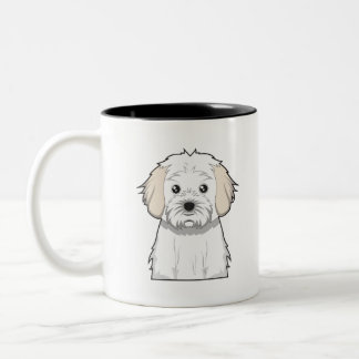 Caneca De Café Em Dois Tons Desenhos animados de Cavachon
