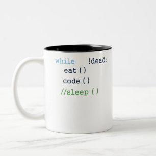 Caneca De Café Em Dois Tons Desenvolvedor de software do programador de código