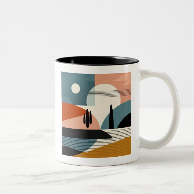 Caneca De Café Em Dois Tons Desert Mirage (Direita)