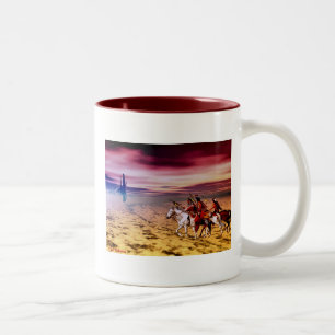 Caneca De Café Em Dois Tons deserto ocidental