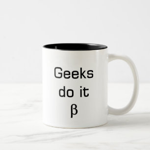 Caneca De Café Em Dois Tons desgaste do geek