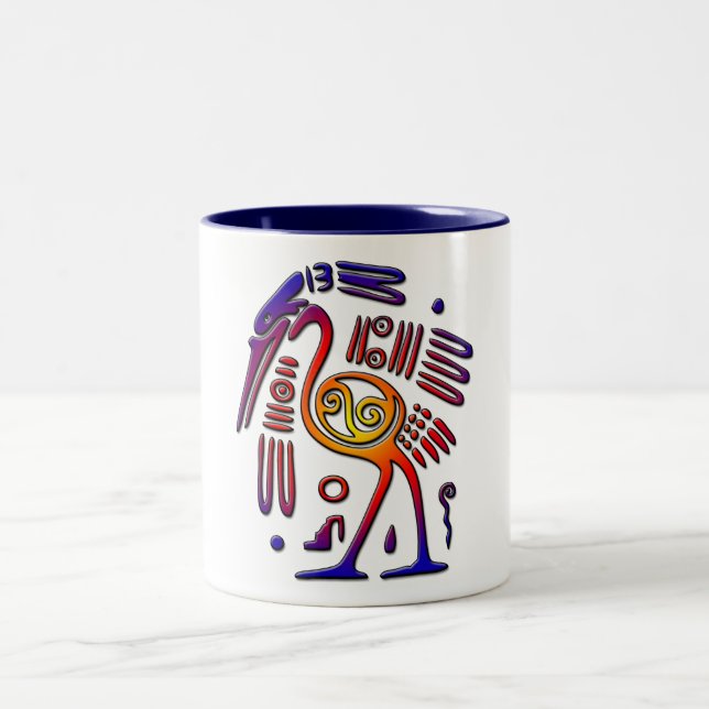 Caneca De Café Em Dois Tons Design antigo de México (Centro)