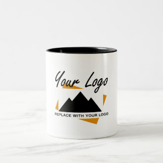 Caneca De Café Em Dois Tons Design comercial personalizado Adicione o logotipo