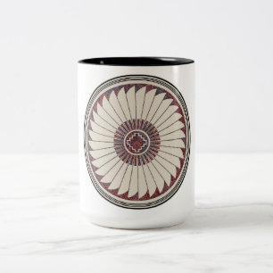 Caneca De Café Em Dois Tons Design da cerâmica de Mimbres