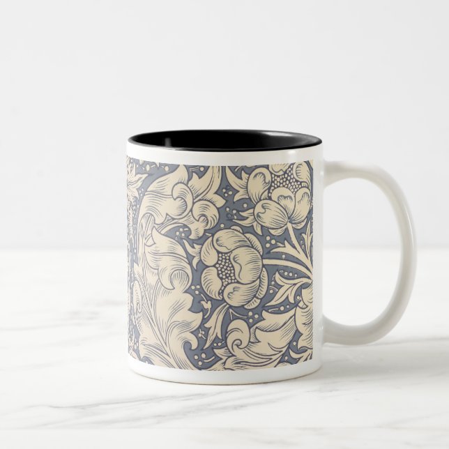 Caneca De Café Em Dois Tons Design da "margarida" (matéria têxtil) (Direita)