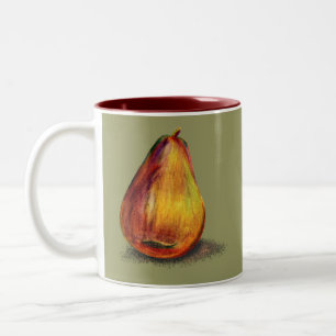Caneca De Café Em Dois Tons Design da pera