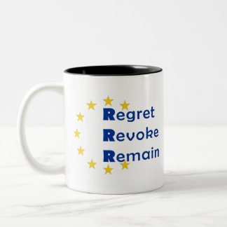 Caneca De Café Em Dois Tons Design de Brexit