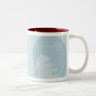 Caneca De Café Em Dois Tons Design de cabelo 1 - Caneca, Taça