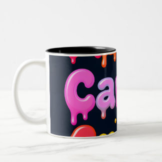 Caneca De Café Em Dois Tons Design de café