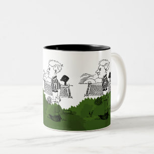 Caneca De Café Em Dois Tons Design de esportes dinâmicos para jogadores de Tên