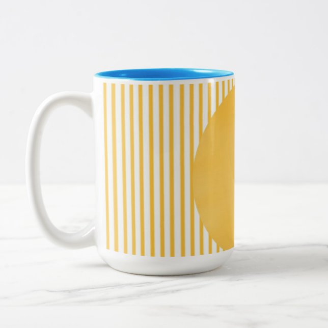 Caneca De Café Em Dois Tons Design de estilo moderno (Esquerda)