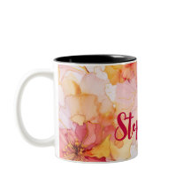 design de flor de aquarela com nome