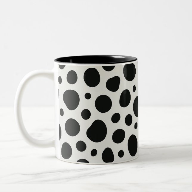 Caneca De Café Em Dois Tons Design de inspiração do Dalmaciano (Esquerda)