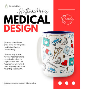 Caneca De Café Em Dois Tons Design de Medicina