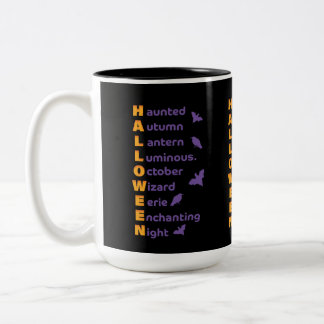 Caneca De Café Em Dois Tons Design de Mug legal do Halloween