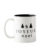Design de Natal de Joyeux Noel com Flocos de Neve