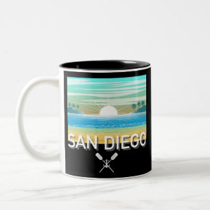 Caneca De Café Em Dois Tons Design de San Diego - Mug de dois tons