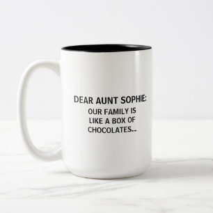 Caneca De Café Em Dois Tons Design de texto personalizado engraçado para prese