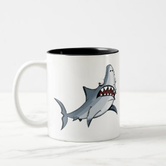 Caneca De Café Em Dois Tons Design de tubarão