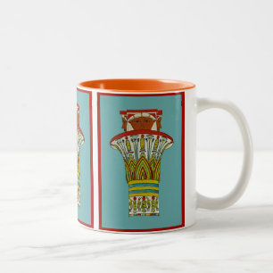 Caneca De Café Em Dois Tons Design Egípcio nº 3 em Emporio Moffa