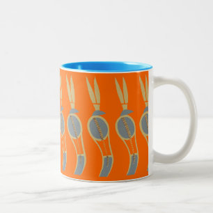 Caneca De Café Em Dois Tons Design Egípcio nº 8 em Emporio Moffa