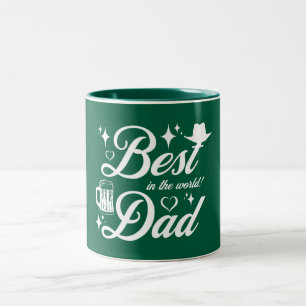 Caneca De Café Em Dois Tons Design elegante do melhor Pai