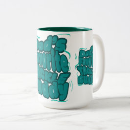 Caneca De Café Em Dois Tons Design Engraçado do Isca Favorita do Papai