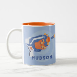 Caneca De Café Em Dois Tons Design personalizado de espuma dardo