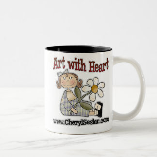 Caneca De Café Em Dois Tons design seslar do cheryl