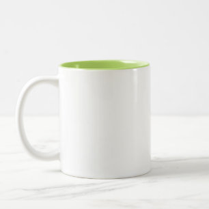Caneca De Café Em Dois Tons Design simples personalizado branco Adicionar Foto