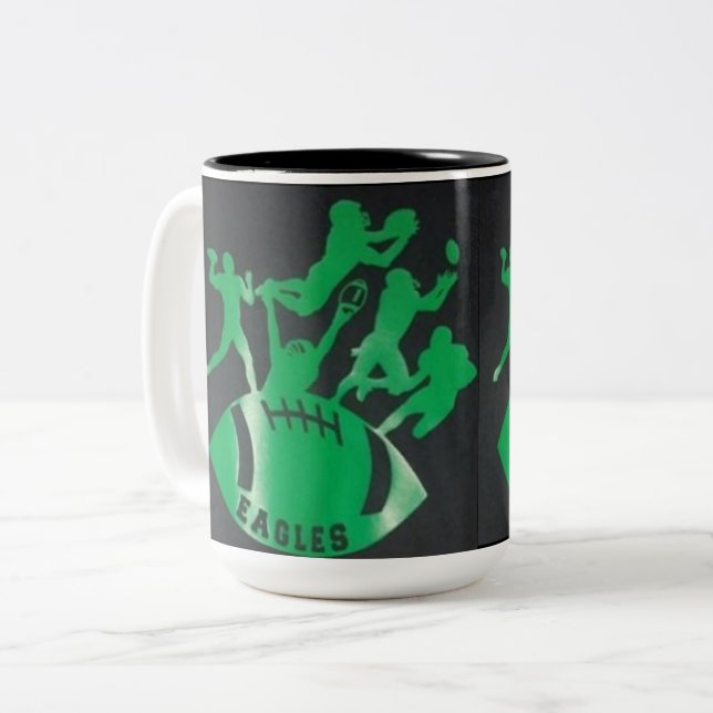 CANECA DE CAFÉ EM DOIS TONS DESIGNER EAGLES MUG (Frente Esquerda)