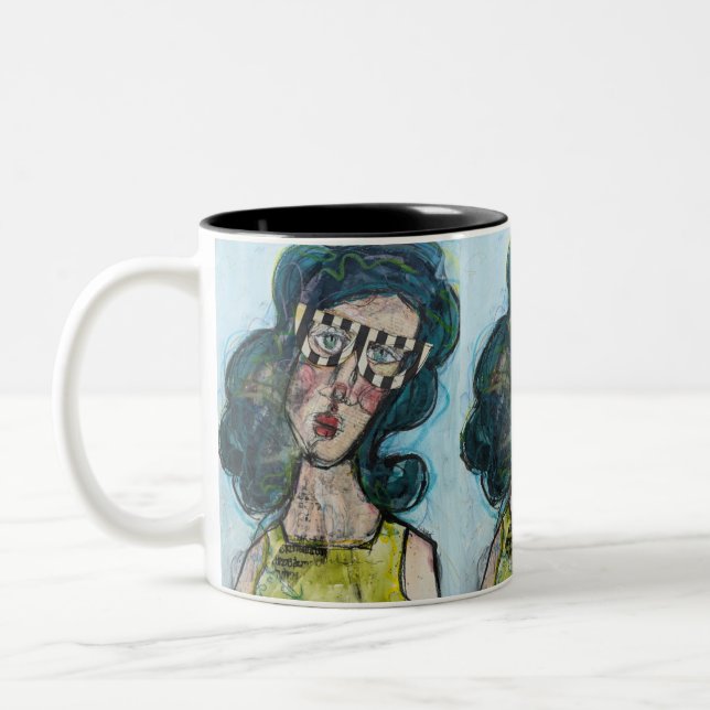Caneca De Café Em Dois Tons Designer Especula 11oz Mug (Esquerda)