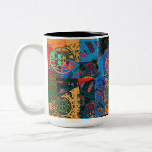 Caneca De Café Em Dois Tons Designs portuguesas